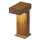 SLV RUSTY® PATHLIGHT, Outdoor Standleuchte, Energiesparleuchte GX53, IP44, stahl gerostet, max. 9W