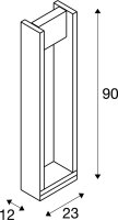 SLV QUAD POLE, Outdoor LED Stehleuchte 3000K anthrazit