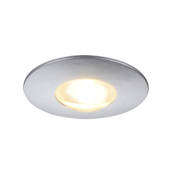 SLV DEKLED, Einbauleuchte, LED, 3000K, rund, silber metallic, 1W