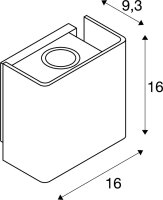 SLV MANA OUT, Outdoor Wandaufbauleuchte, anthrazit, 3000K, IP65, dimmbar