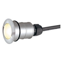 SLV POWER TRAIL-LITE®, Outdoor Bodeneinbauleuchte, LED, 3000K, IP67, rund, edelstahl 316