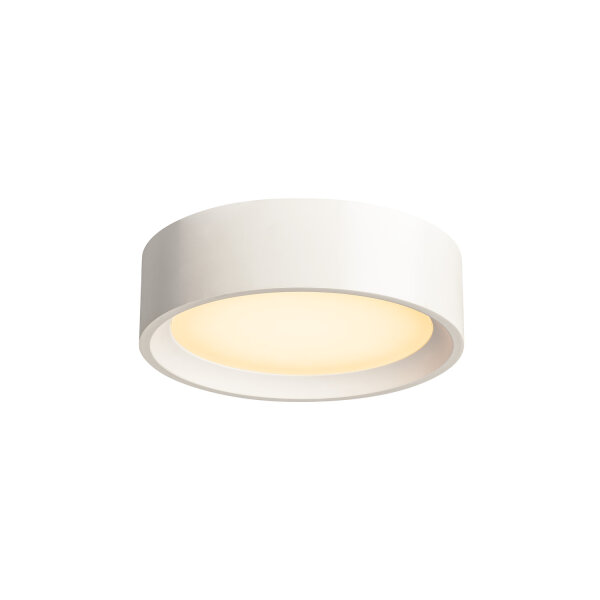 SLV PLASTRA, Deckenleuchte, LED, weiß, Gips, 3000K