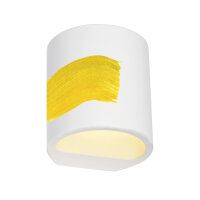 SLV PLASTRA 104, Wandleuchte, QT14, rund, weißer Gips, QT14, max. 42 W