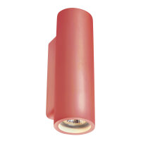 SLV PLASTRA, Wandleuchte, QPAR51, rund, Tube, weißer Gips, max. 70W