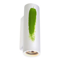 SLV PLASTRA, Wandleuchte, QPAR51, rund, Tube, weißer Gips, max. 70W
