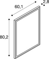 SLV TRUKKO, Indoor LED Wandaufbauleuchte eckig defog alu