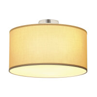 SLV SOPRANA, Deckenleuchte, TC-DSE, rund, Schirm beige...