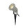 SLV NAUTILUS 10, Outdoor Spiessleuchte, QPAR51, IP65, silbergrau, max. 35W, inkl. 1,5m Kabel mit Stecker