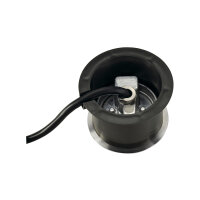 SLV DASAR® FLAT 80, Outdoor Bodeneinbauleuchte, LED, 3000K, IP67, rund, edelstahl gebürstet, 3,5W