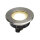 SLV DASAR® FLAT 80, Outdoor Bodeneinbauleuchte, LED, 3000K, IP67, rund, edelstahl gebürstet, 3,5W