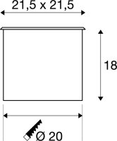 SLV DASAR® 215, Outdoor Bodeneinbauleuchte, QPAR111,...