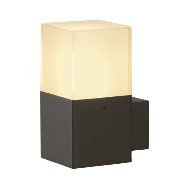 SLV GRAFIT, Outdoor Wandleuchte, TC-DSE, IP44, anthrazit, Energiesparleuchte, max. 11W