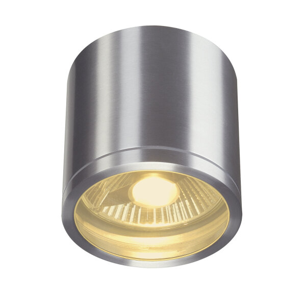 SLV ROX, QPAR11, Outdoor Deckenleuchte, alu gebürstet, max. 50W,IP44