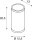 SLV ROX UP/DOWN, UP/DOWN, QPAR11, Outdoor Wandleuchte, alu gebürstet, max.2x50W, IP44