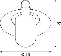 SLV MOLAT, Outdoor Pendelleuchte, E27, anthrazit, max. 60W, IP44