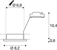 SLV DOLIX OUT, rund, chrom matt