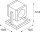 SLV CUBIX, Outdoor Standleuchte, einflammig, QPAR51, IP44, eckig, anthrazit, Energiesparleuchte, max. 25W