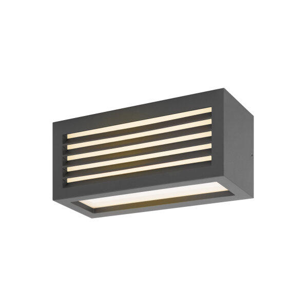 SLV BOX-L, LED Outdoor Wand- und Deckenaufbauleuchte, anthrazit, IP44, 3000K, 19W