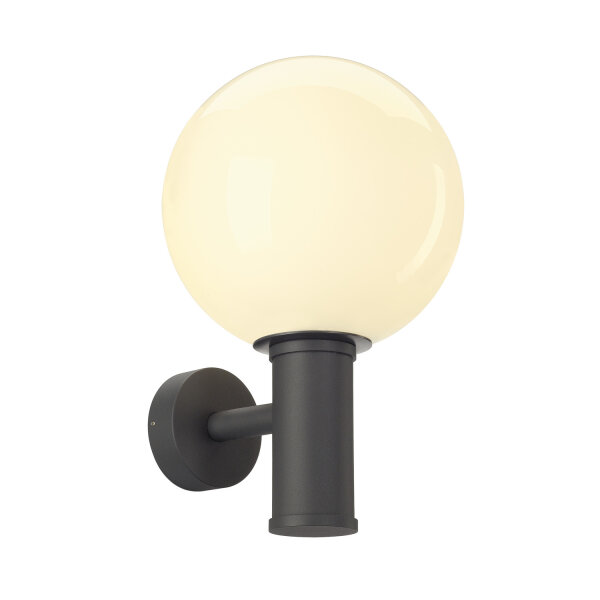 SLV GLOO PURE, Outdoor Wandaufbauleuchte, E27, anthrazit, IP44
