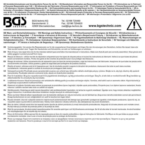 BGS Reparatursatz für Knarrenkopf