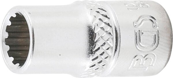 BGS Steckschlüssel-Einsatz Gear Lock | Antrieb Innenvierkant 6,3 mm (1/4") | SW 7 mm