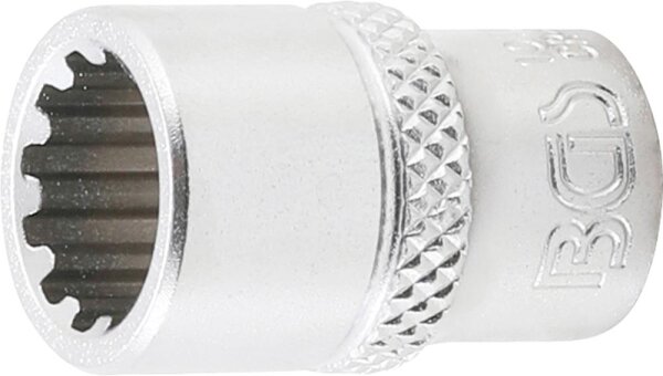 BGS Steckschlüssel-Einsatz Gear Lock | Antrieb Innenvierkant 6,3 mm (1/4") | SW 10 mm
