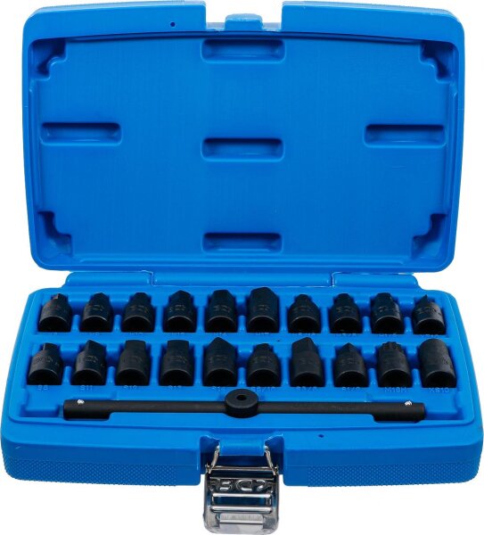 BGS Ölwannen-Spezial-Einsatz-Satz | Antrieb Innenvierkant 10 mm (3/8") | 21-tlg.
