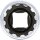 BGS Steckschlüssel-Einsatz Gear Lock, tief | Antrieb Innenvierkant 6,3 mm (1/4") | SW 12 mm