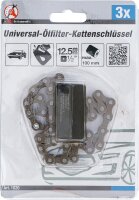 BGS Diy Universal-Ölfilter-Kettenschlüssel | Antrieb Innenvierkant 12,5 mm (1/2") | Ø 100 mm