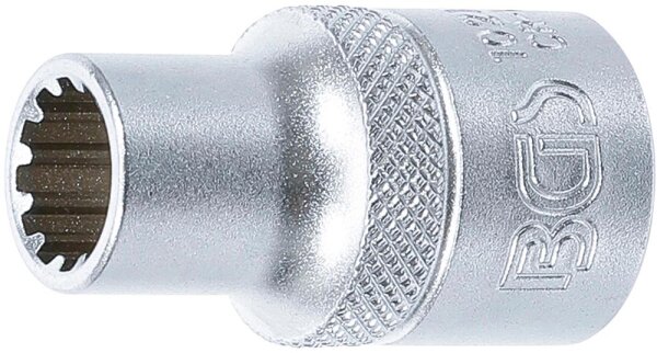BGS Steckschlüssel-Einsatz Gear Lock | Antrieb Innenvierkant 12,5 mm (1/2") | SW 10 mm