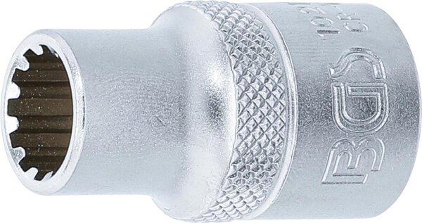 BGS Steckschlüssel-Einsatz Gear Lock | Antrieb Innenvierkant 12,5 mm (1/2") | SW 11 mm