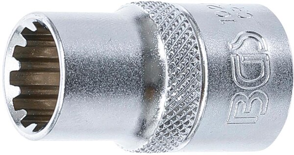 BGS Steckschlüssel-Einsatz Gear Lock | Antrieb Innenvierkant 12,5 mm (1/2") | SW 13 mm