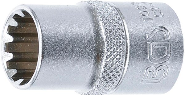 BGS Steckschlüssel-Einsatz Gear Lock | Antrieb Innenvierkant 12,5 mm (1/2") | SW 14 mm