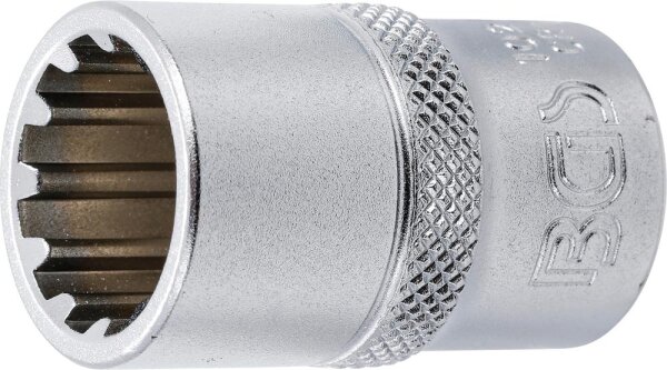 BGS Steckschlüssel-Einsatz Gear Lock | Antrieb Innenvierkant 12,5 mm (1/2") | SW 16 mm