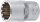 BGS Steckschlüssel-Einsatz Gear Lock | Antrieb Innenvierkant 12,5 mm (1/2") | SW 16 mm