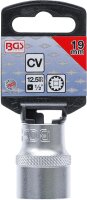 BGS Steckschlüssel-Einsatz Gear Lock | Antrieb Innenvierkant 12,5 mm (1/2") | SW 19 mm