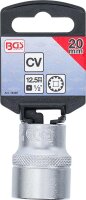 BGS Steckschlüssel-Einsatz Gear Lock | Antrieb Innenvierkant 12,5 mm (1/2") | SW 20 mm