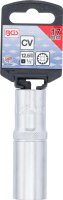 BGS Steckschlüssel-Einsatz Gear Lock, tief | Antrieb Innenvierkant 12,5 mm (1/2") | SW 17 mm
