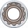 BGS Steckschlüssel-Einsatz Gear Lock, tief | Antrieb Innenvierkant 12,5 mm (1/2") | SW 18 mm