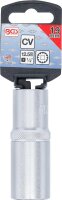 BGS Steckschlüssel-Einsatz Gear Lock, tief | Antrieb Innenvierkant 12,5 mm (1/2") | SW 19 mm