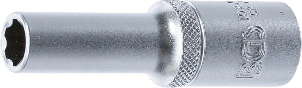 BGS Steckschlüssel-Einsatz Super Lock, tief | Antrieb Innenvierkant 12,5 mm (1/2") | SW 10 mm