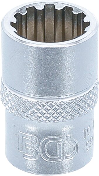 BGS Steckschlüssel-Einsatz Gear Lock | Antrieb Innenvierkant 10 mm (3/8") | SW 12 mm