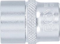 BGS Steckschlüssel-Einsatz Gear Lock | Antrieb Innenvierkant 10 mm (3/8") | SW 14 mm