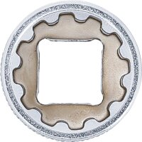 BGS Steckschlüssel-Einsatz Gear Lock | Antrieb Innenvierkant 10 mm (3/8") | SW 15 mm