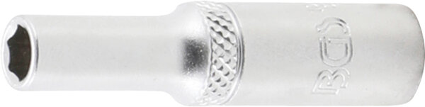 BGS Steckschlüssel-Einsatz Sechskant, tief | Antrieb Innenvierkant 6,3 mm (1/4") | SW 5,5 mm