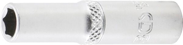 BGS Steckschlüssel-Einsatz Sechskant, tief | Antrieb Innenvierkant 6,3 mm (1/4") | SW 7 mm