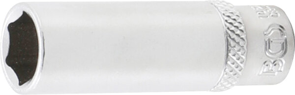 BGS Steckschlüssel-Einsatz Sechskant, tief | Antrieb Innenvierkant 6,3 mm (1/4") | SW 11 mm
