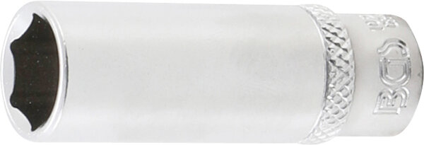 BGS Steckschlüssel-Einsatz Sechskant, tief | Antrieb Innenvierkant 6,3 mm (1/4") | SW 12 mm