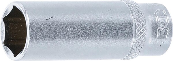 BGS Steckschlüssel-Einsatz Sechskant, tief | Antrieb Innenvierkant 6,3 mm (1/4") | SW 13 mm