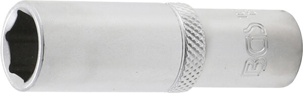 BGS Steckschlüssel-Einsatz Sechskant, tief | Antrieb Innenvierkant 10 mm (3/8") | SW 13 mm